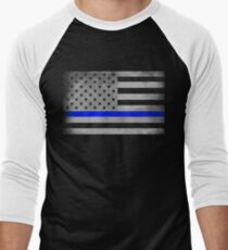 Blue Lines Matter Men's Baseball ¾ T-Shirt