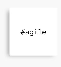 #agile Canvas Print