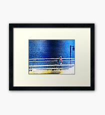 18 01377 oil pastel Framed Print