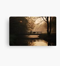 Taking out the dog in dreamland Canvas Print