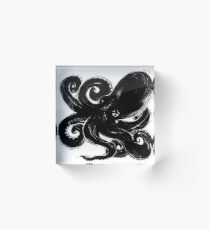 Inktopus - Sumi Octopus Acrylic Block