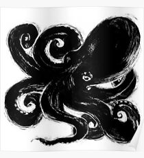 Inktopus - Sumi Octopus Poster