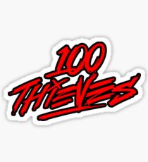 100 Thieves || RED & Black Sticker