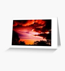 Storms on Shelly's beach Greeting Card
