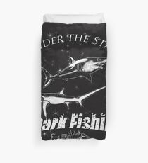 Under the Stars Shark Fishing Duvet Cover