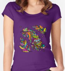 Art feathers Women's Fitted Scoop T-Shirt