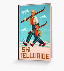 Ski Telluride Colorado Skiing Snowboarding CO Greeting Card