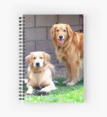 Two Golden Retrievers Spiral Notebook