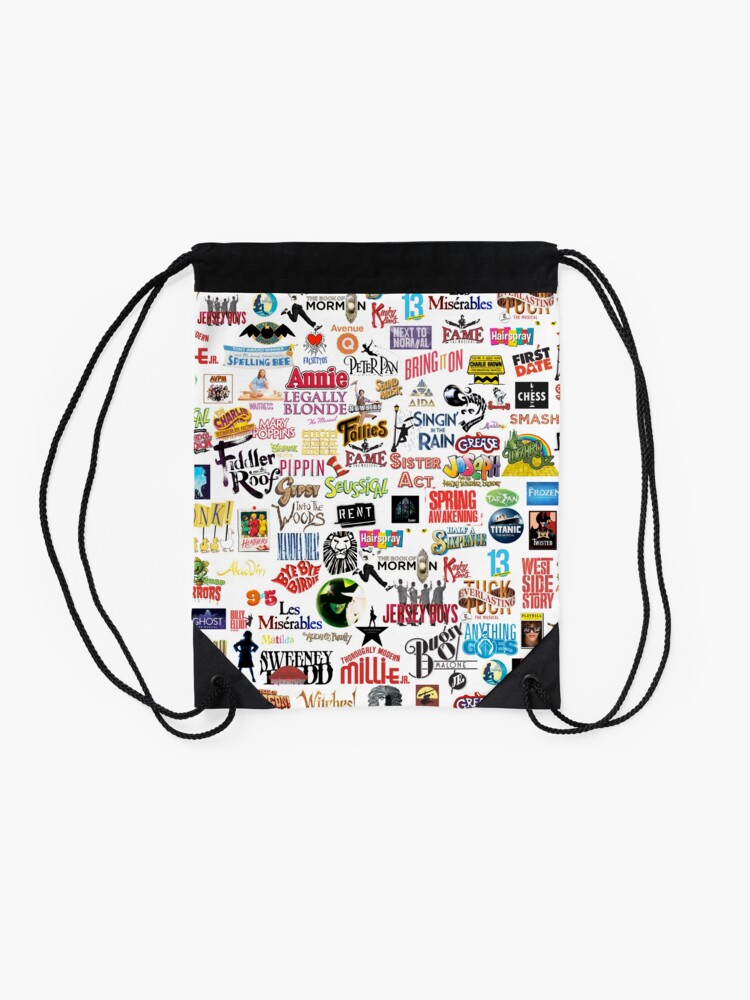 Alternate view of Musical Logos (Cases, Duvets, Books, Clothes etc) Drawstring Bag