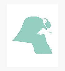 Kuwait Love in Mint Photographic Print