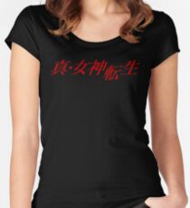 Shin Megami Tensei logo Women's Fitted Scoop T-Shirt