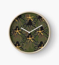 Octopus Camouflage Clock