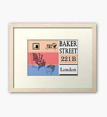 Sherlock Holmes, Baker street 221b Framed Print