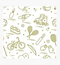 Equipment for sports activities for children. Photographic Print