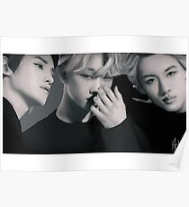 Black on black Poster