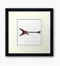 guitar - rock Framed Print