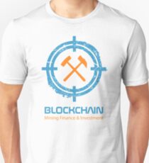 Blockchain Typography. Cryptocurrency lover Gift Unisex T-Shirt