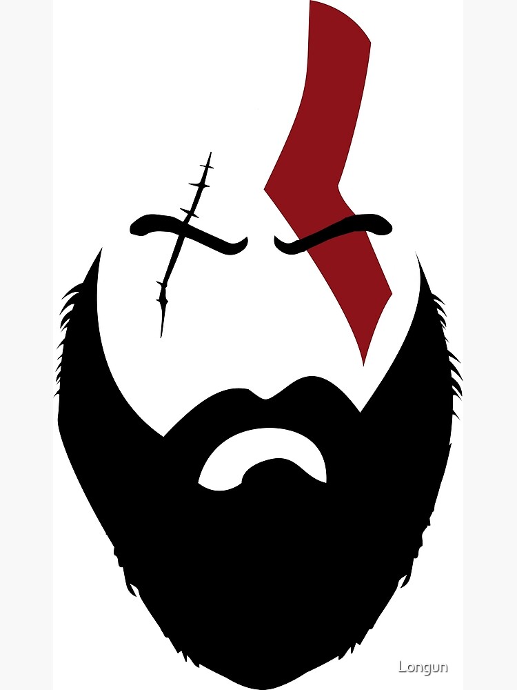 "God of War Kratos" Art Print by Longun Redbubble