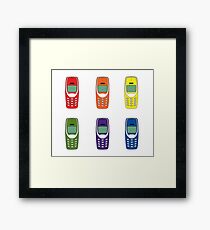 colours of the phone Framed Print
