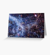 Abstract Colorful Universe Greeting Card