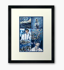 KIM TAEHYUNG V ART Framed Print