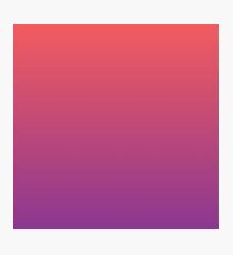 Color Gradient – Red to Light Purple Photographic Print