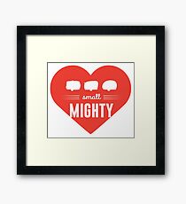 small MIGHTY camper/caravan love Framed Print