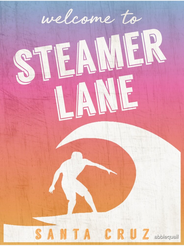 "Steamer Lane" Sticker by abbiequail Redbubble