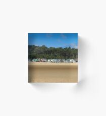 Take me to the beach huts Acrylic Block