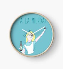 Alice celebrating Clock