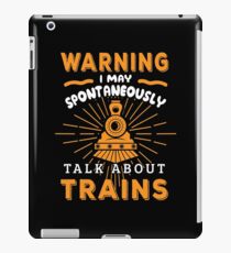 Funny Train Watcher Apparel iPad Case/Skin