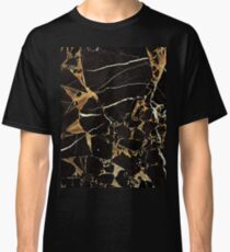 Black And Gold Marble - Cool Elegant Glamour Design Classic T-Shirt