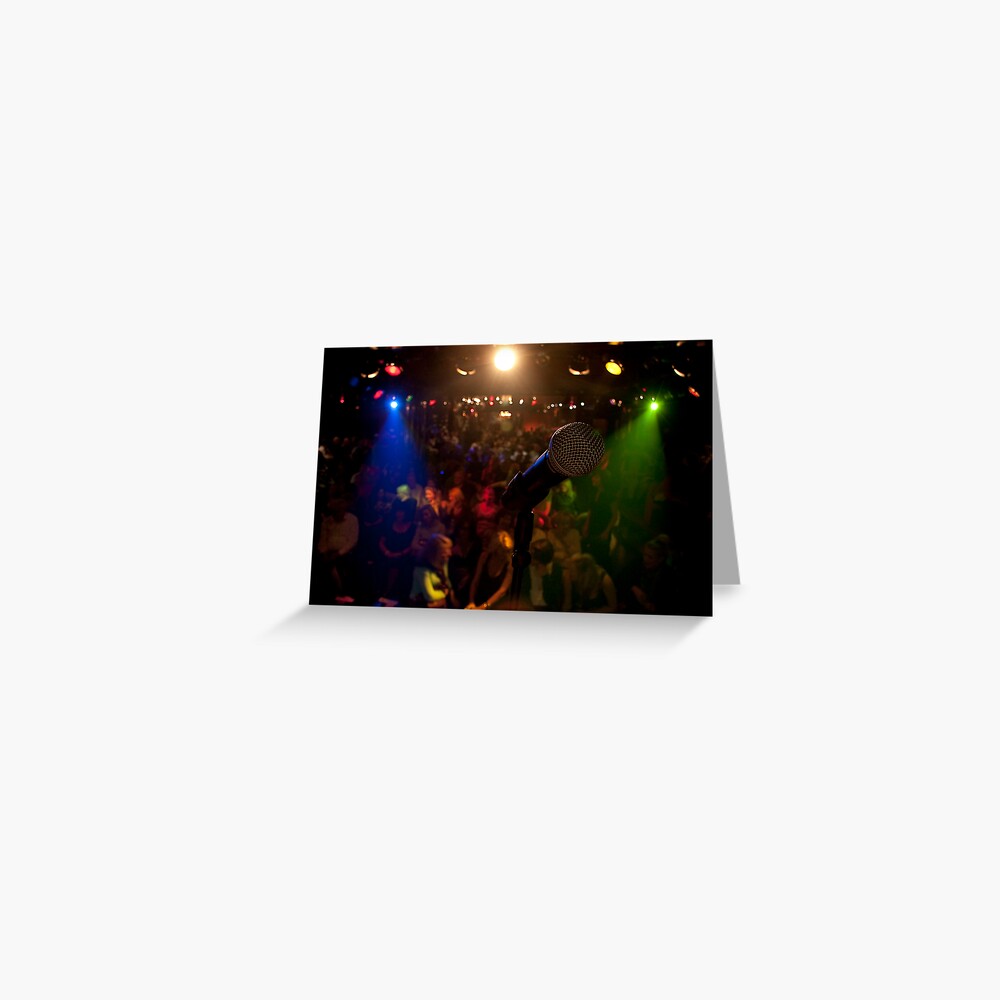 The Comedians Mic Greeting Card