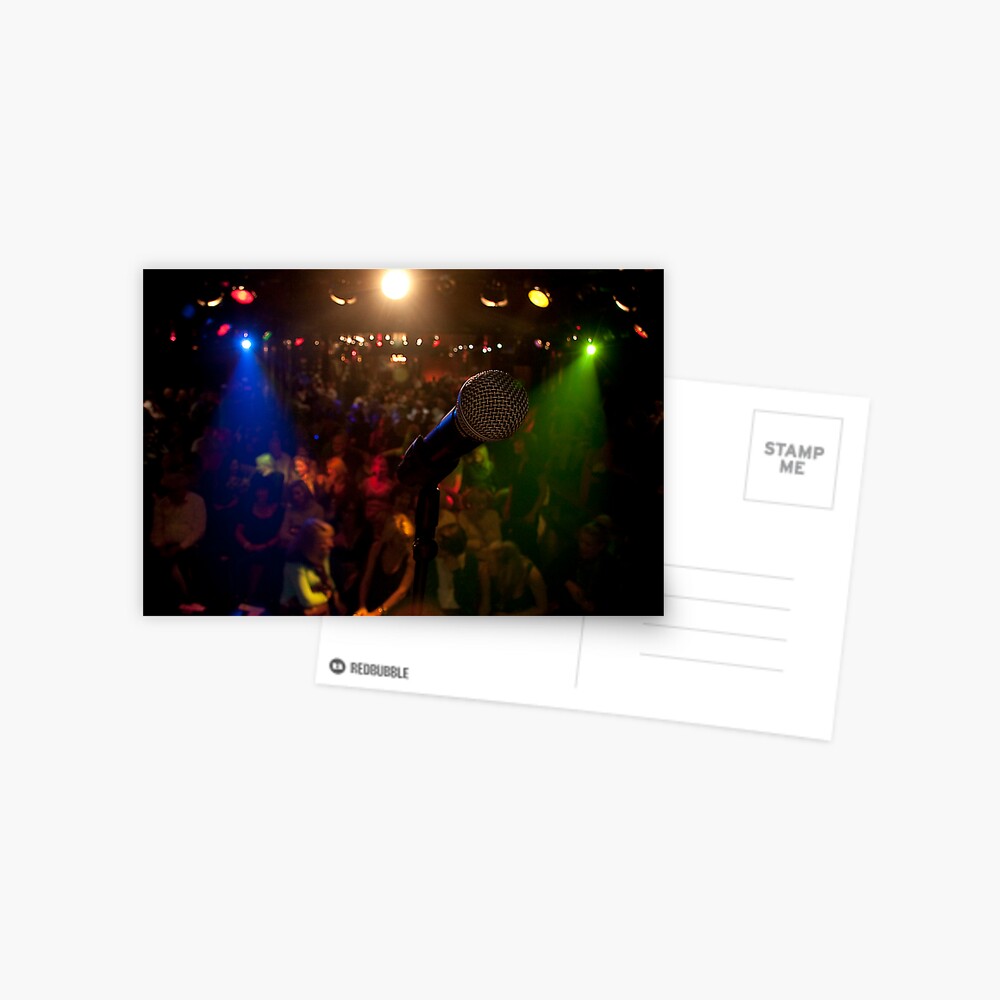 The Comedians Mic Postcard