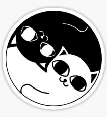 Cat yin yang Sticker