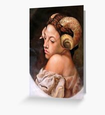 the Bacchante after Jean Leon Gerome Greeting Card