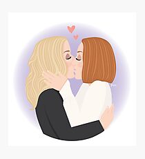 Stella Gibson x Dana Scully Photographic Print