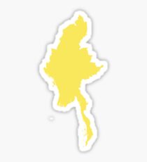 Myanmar Love in Lemon Sticker