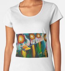 Autumn Streetscape Women's Premium T-Shirt