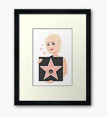 Gillian Anderson - Hollywood Walk of Fame Framed Print