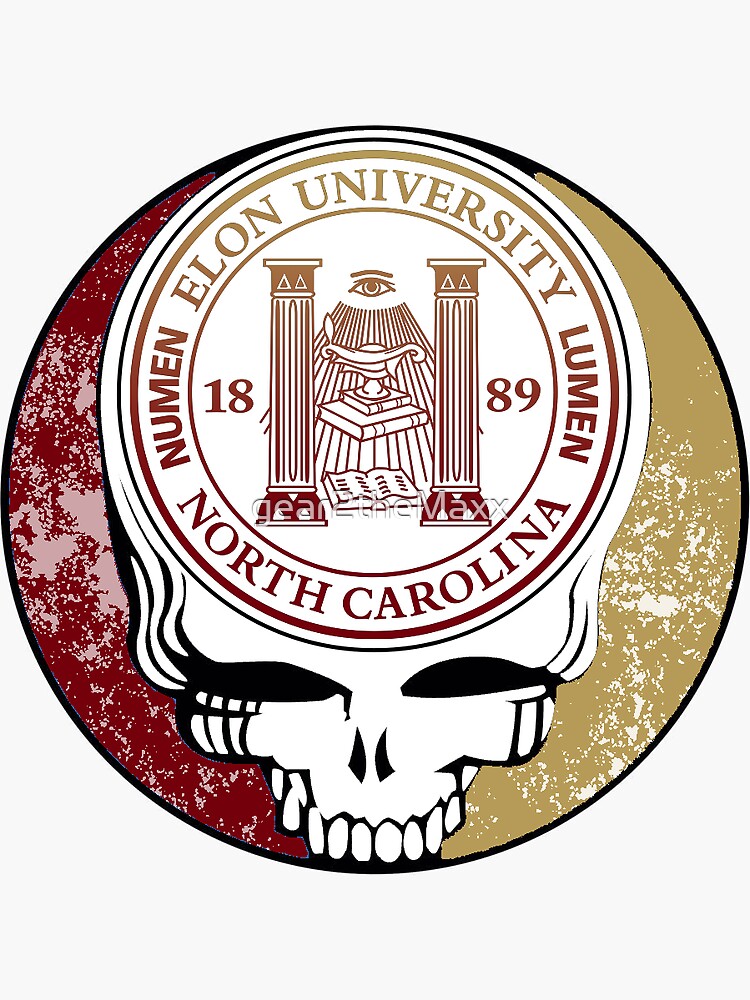 "Elon University Steal Face Head " Sticker by gear2theMaxx | Redbubble