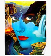 Stress: Vintage surreale abstrakte psychedelische Print Poster