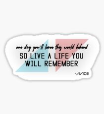 A tribute to AVICII (quote) Sticker
