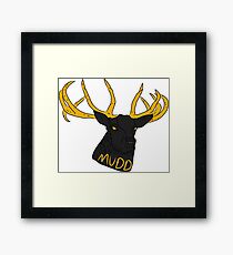 M U D D Stag Framed Print
