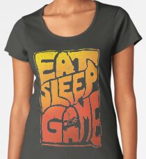 Eat sleep game tshirt with a cool graphic approach - fun video gamer gift idea Women's Premium T-Shirt