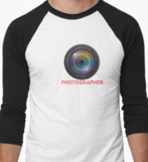 photographer Men's Baseball ¾ T-Shirt