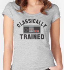 Classically Trained Nintendo T-Shirt Women's Fitted Scoop T-Shirt