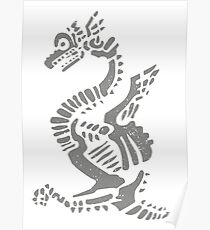 Dragon hieroglyph Poster
