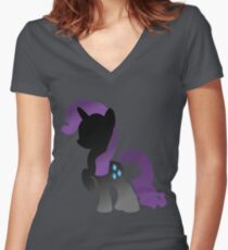 Monochrome Rarity Women's Fitted V-Neck T-Shirt