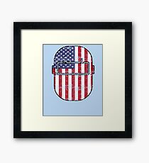 American Welder USA Flag Hood Framed Print